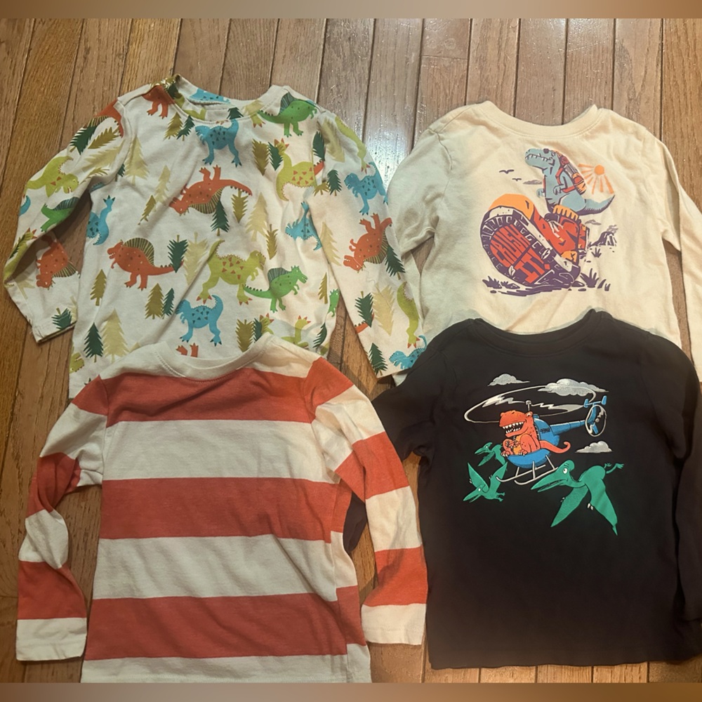 Four long sleeves from Old Navy; toddler boy 3T